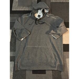 Nike Short Sleeve Hoodie Mens XL Gray Good